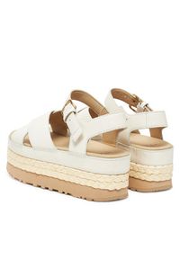 Ugg Sandały W Aubrey Ankle Strap 1169650 Écru. Materiał: skóra