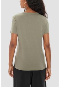 Guess - GUESS Zielony t-shirt damski Original Tee. Kolor: zielony #6