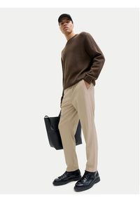 Jack & Jones - Jack&Jones Spodnie materiałowe Ace Neo 12282533 Beżowy Tapered Fit. Kolor: beżowy. Materiał: bawełna #3
