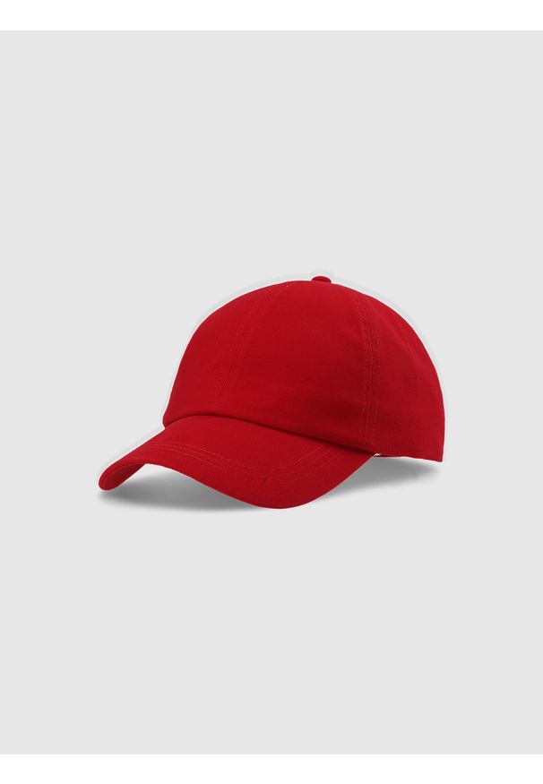 4f - 4F Czapka z daszkiem strapback uniseks - czerwona S/M. Kolor: czerwony. Materiał: bawełna, materiał. Sezon: lato. Styl: sportowy