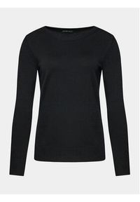 Sisley Sweter 14ETM100F Czarny Regular Fit. Kolor: czarny. Materiał: wiskoza #4