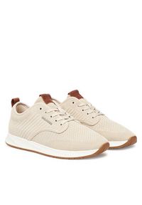 TOMMY HILFIGER - Tommy Hilfiger Sneakersy Newport 3D Premium FM0FM05527 Beżowy. Kolor: beżowy. Materiał: materiał