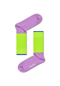 Happy-Socks - Happy Socks Zestaw 2 par wysokich skarpet unisex XZIP02-0200 Kolorowy. Materiał: materiał, bawełna. Wzór: kolorowy #1