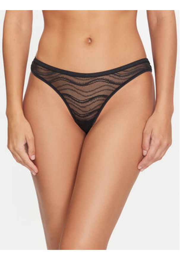 Calvin Klein Underwear Komplet fig Bikini 3Pk 000QD5203E Kolorowy. Materiał: syntetyk. Wzór: kolorowy
