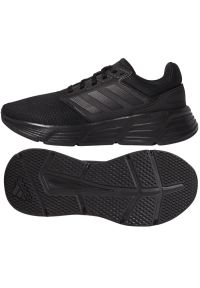 Adidas - Buty do biegania adidas Galaxy 6 W GW4131 czarne. Kolor: czarny. Materiał: syntetyk, guma, tkanina. Szerokość cholewki: normalna