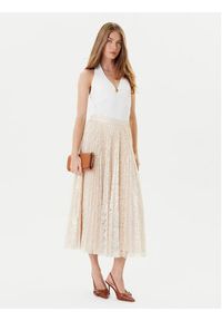 Guess Spódnica midi W5YD1E KCZ90 Złoty Regular Fit. Kolor: złoty