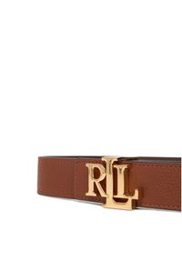 Lauren Ralph Lauren Pasek Damski 412912039002 Brązowy. Kolor: brązowy. Materiał: skóra #4