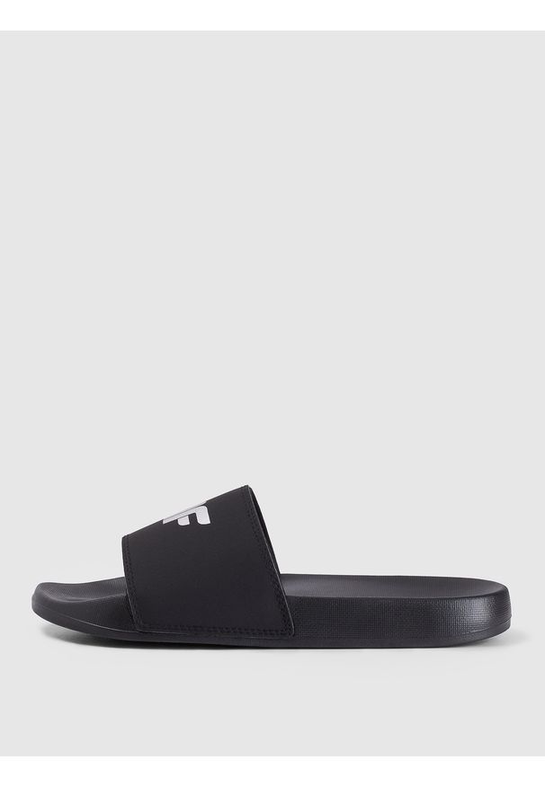 4f - 4F Klapki damskie - czarne 38. Okazja: na plażę. Kolor: czarny. Materiał: syntetyk. Styl: sportowy