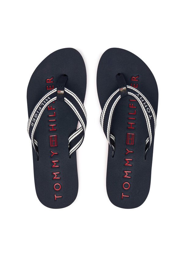 TOMMY HILFIGER - Japonki Tommy Hilfiger. Kolor: niebieski