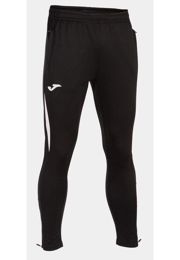 Spodnie sportowe dresowe męskie Joma Championship VII z kieszeniami. Kolor: wielokolorowy, biały, czarny. Materiał: dresówka. Długość: długie. Sezon: zima. Sport: piłka nożna, fitness