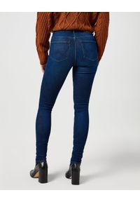 Wrangler - WRANGLER DAMSKIE SPODNIE JEANSOWE HIGH SKINNY SOLSTICE BLUE 112358235