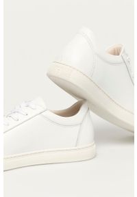 Selected Homme buty skórzane Slhevan Leather kolor biały. Nosek buta: okrągły. Zapięcie: sznurówki. Kolor: biały. Materiał: skóra #2