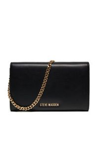 Steve Madden Torebka Bpetula Crossbody SM13001333-02002-B-G Czarny. Kolor: czarny. Materiał: skórzane