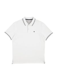 Koszulka męska Champion polo. Okazja: na co dzień. Typ kołnierza: polo. Kolor: biały. Styl: casual