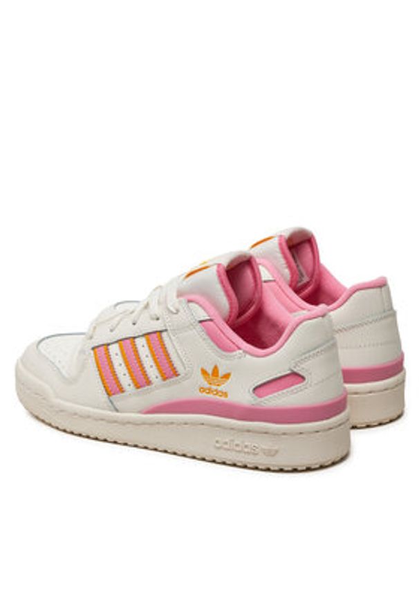 Adidas - adidas Sneakersy Forum Low Cl W IF7213 Biały. Kolor: biały. Materiał: skóra