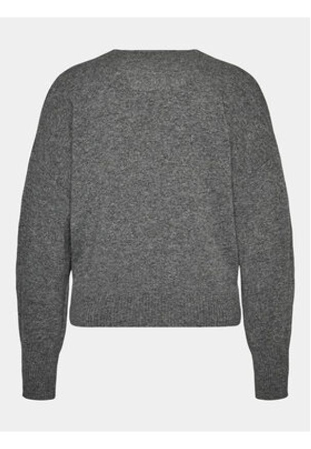 Sisley Sweter 1044M400T Szary Regular Fit. Kolor: szary. Materiał: wełna