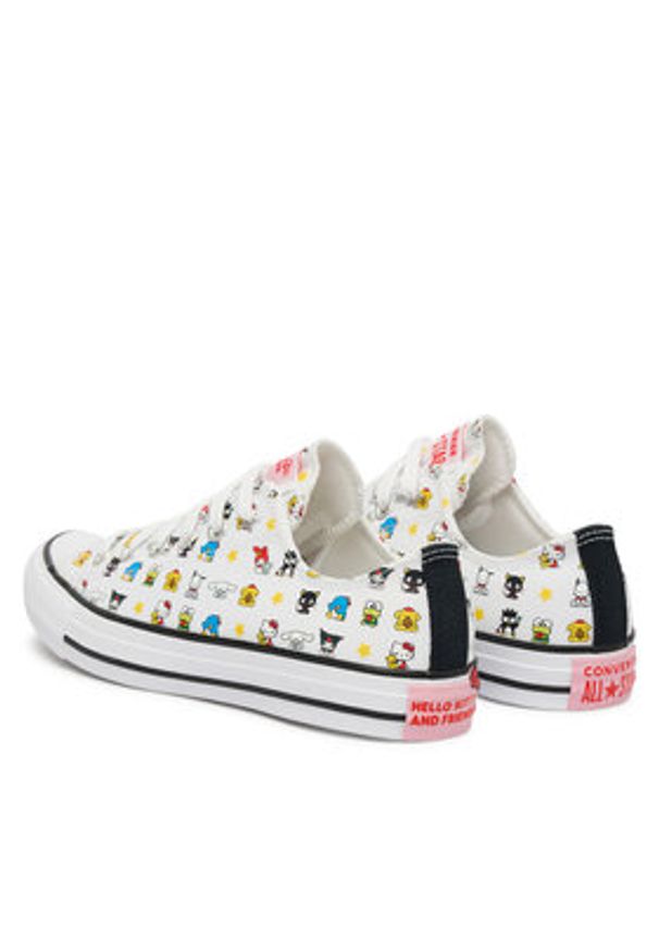 Converse Trampki Chuck Taylor All Star A17700C Biały. Kolor: biały. Materiał: materiał