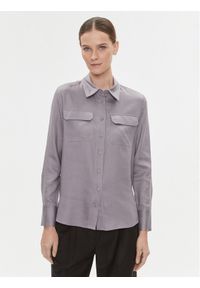 Calvin Klein Koszula K20K205838 Szary Regular Fit. Kolor: szary. Materiał: wiskoza