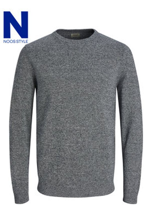 Jack & Jones Sweter Basic 12137190 Szary Regular Fit. Kolor: szary. Materiał: bawełna
