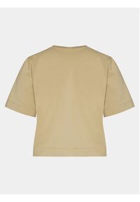 Sisley T-Shirt 3OQ6L104Q Beżowy Oversize. Kolor: beżowy. Materiał: bawełna