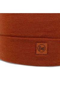 Buff - Czapka zimowa z wełny merino heavyweight. Kolor: brązowy. Materiał: wełna. Sezon: zima. Styl: sportowy