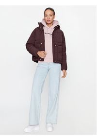 Champion Kurtka przejściowa Hooded Jacket 116921 Brązowy Custom Fit. Kolor: brązowy. Materiał: syntetyk #4