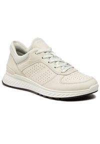 ecco - ECCO Sneakersy Exostride W Low 83531301152 Beżowy. Kolor: beżowy. Materiał: skóra