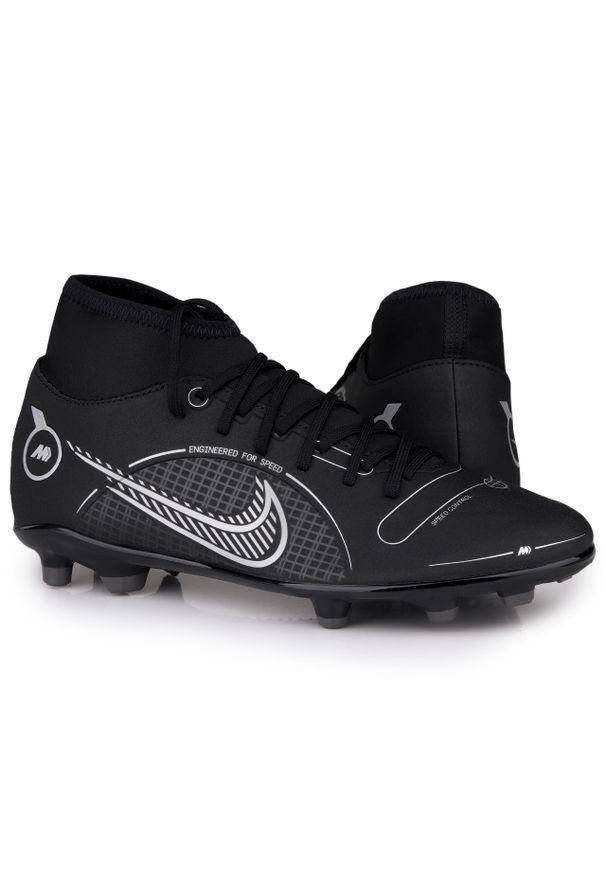 Buty Nike korki SUPERFLY 8 CLUB FG/MG. Kolor: czarny. Sport: piłka nożna