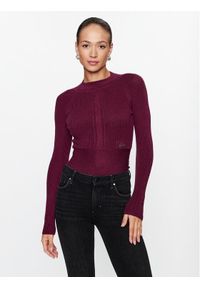 Sweter Guess. Kolor: czerwony. Materiał: syntetyk #1