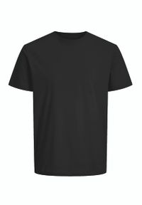 Volcano - Gładki t-shirt, Comfort Fit, T-BAS. Okazja: na co dzień. Kolor: czarny. Materiał: bawełna, skóra, materiał. Długość rękawa: krótki rękaw. Długość: krótkie. Wzór: gładki. Styl: klasyczny, casual, elegancki