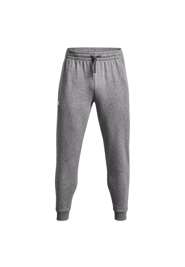 Under Armour - Spodnie Do Joggingu Męskie Polar Rival. Kolor: szary. Materiał: polar. Sport: bieganie