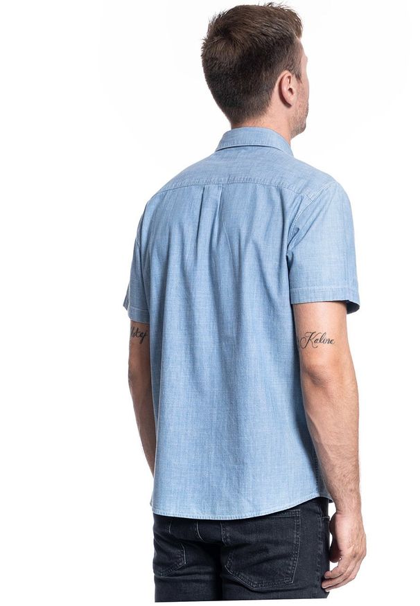 Lee - LEE SS CHETOPA SHIRT MĘSKA KOSZULA SUMMER BLUE L66ANSNJ