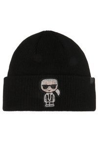 Karl Lagerfeld - KARL LAGERFELD Czapka 226W3403 Czarny. Kolor: czarny. Materiał: materiał, nylon #1