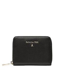 Patrizia Pepe Duży Portfel Damski CQ8512/L001 K103 Czarny. Kolor: czarny. Materiał: skóra