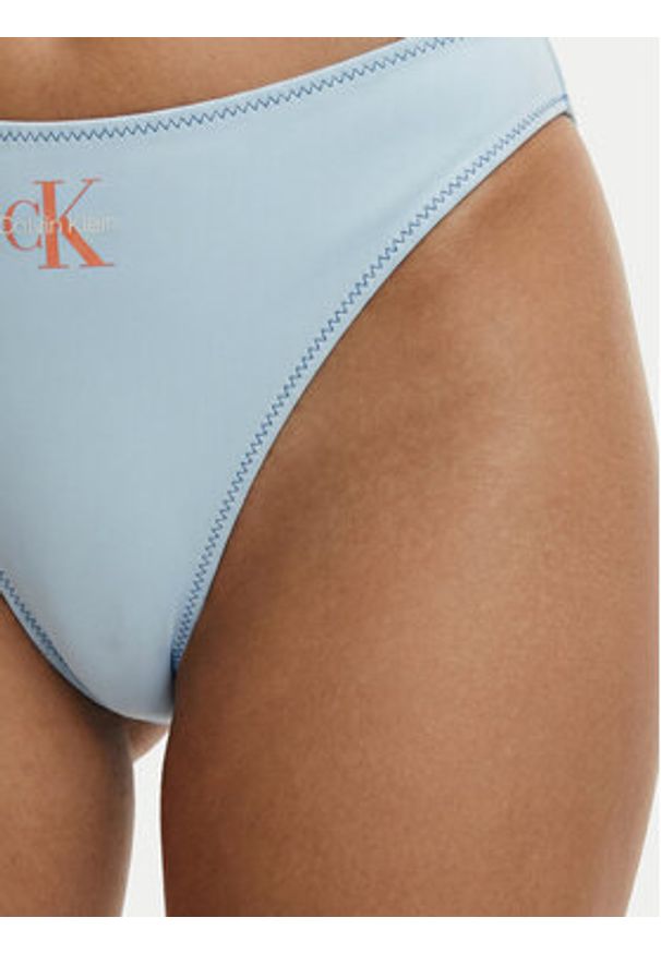 Calvin Klein Swimwear Dół od bikini LV00Q61147 Czarny. Kolor: czarny, niebieski. Materiał: syntetyk