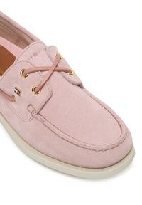 TOMMY HILFIGER - Tommy Hilfiger Mokasyny FW0FW09338 Różowy. Kolor: różowy. Materiał: zamsz, skóra #4