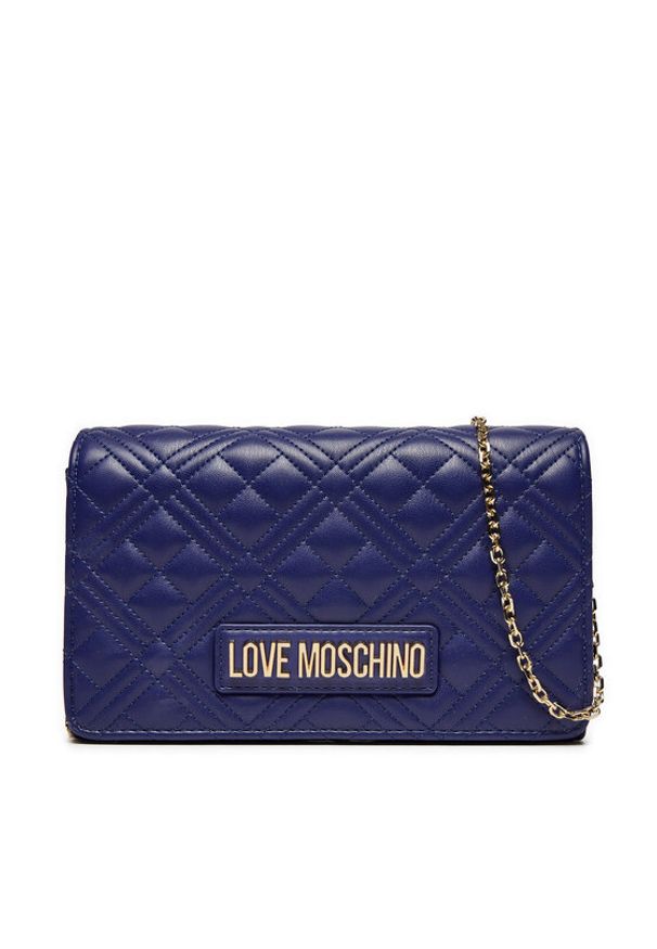 Love Moschino - LOVE MOSCHINO Torebka JC4079PP0LLA0750 Granatowy. Kolor: niebieski. Materiał: skórzane