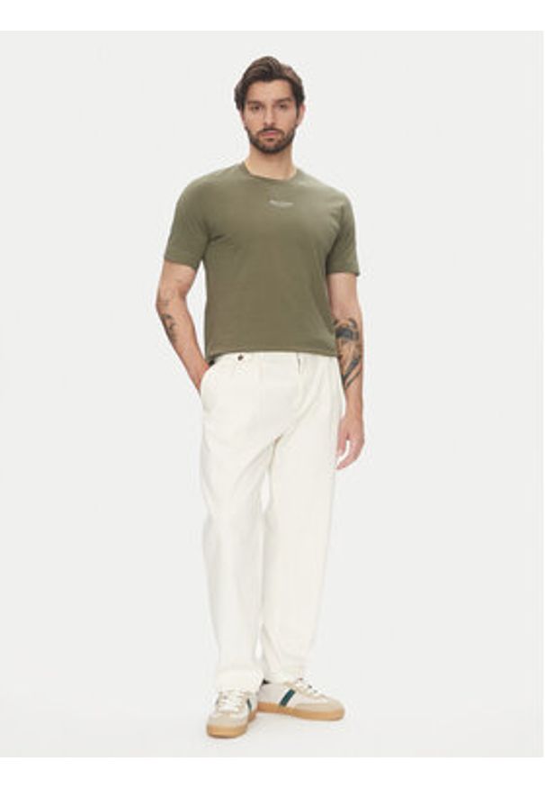 Marc O'Polo T-Shirt 523 2012 51382 Zielony Regular Fit. Typ kołnierza: polo. Kolor: zielony. Materiał: bawełna