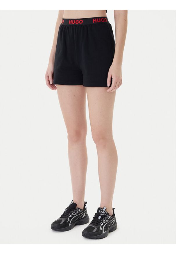 Hugo Szorty sportowe Sporty Logo 50520498 Czarny Regular Fit. Kolor: czarny. Materiał: syntetyk