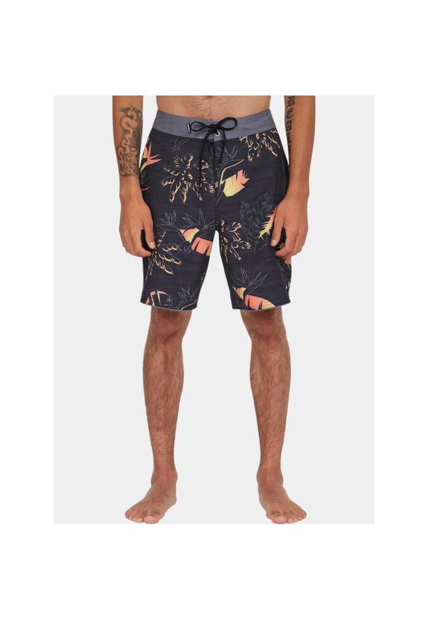 Boardshorty męskie O'Neill Hyperfreak Mysto Scallop 19". Kolor: wielokolorowy, szary, żółty, pomarańczowy, czarny. Styl: sportowy