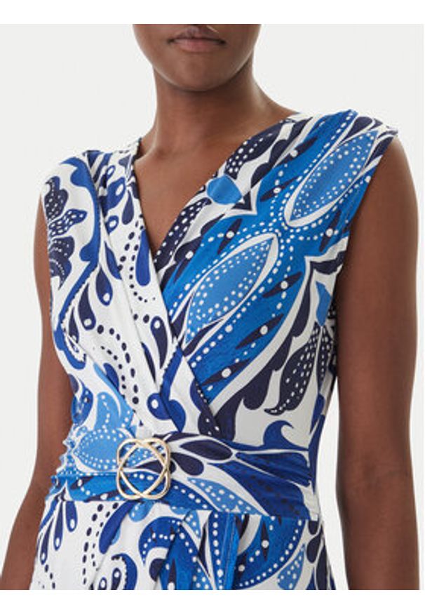 Morgan Sukienka letnia 261-RALIXA Niebieski Regular Fit. Kolor: niebieski. Materiał: syntetyk. Sezon: lato