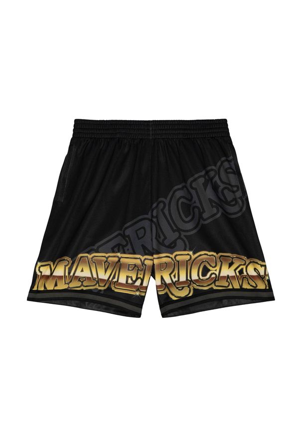 Mitchell & Ness - Szorty Dallas Mavericks NBA Big Face 4.0 Fashion. Kolor: czarny. Sport: koszykówka