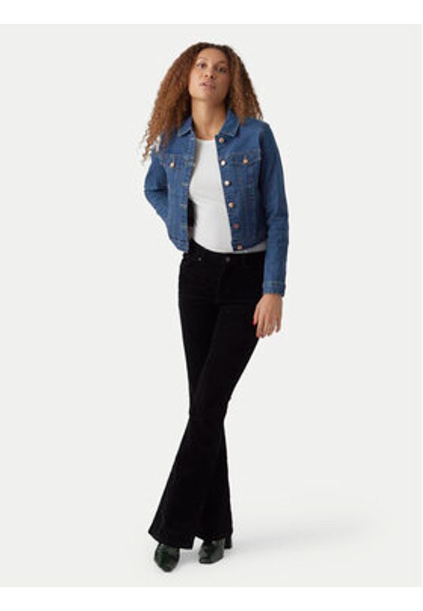 Vero Moda Kurtka jeansowa Luna 10279492 Niebieski Slim Fit. Kolor: niebieski. Materiał: bawełna