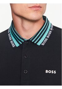 BOSS - Boss Polo 50488270 Granatowy Slim Fit. Typ kołnierza: polo. Kolor: niebieski. Materiał: bawełna, syntetyk