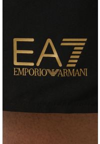EA7 Emporio Armani szorty kąpielowe 902000.CC721 kolor czarny. Kolor: czarny. Materiał: tkanina. Wzór: nadruk #3
