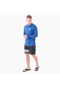 Longsleeve męski Hurley Everyday Hybrid Upf. Kolor: niebieski. Długość rękawa: długi rękaw