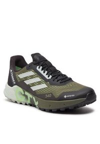 Adidas - adidas Buty do biegania Terrex Agravic Flow GORE-TEX Trail Running 2.0 IG8020 Khaki. Kolor: brązowy. Technologia: Gore-Tex. Model: Adidas Terrex. Sport: bieganie
