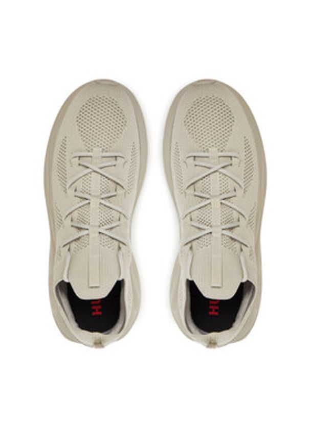Hugo - HUGO Sneakersy Leon 50541684 Beżowy. Kolor: beżowy. Materiał: materiał