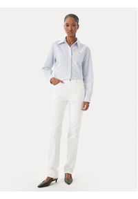 TOMMY HILFIGER - Tommy Hilfiger Koszula WW0WW46111 Niebieski jasny Regular Fit. Kolor: niebieski. Materiał: bawełna #4