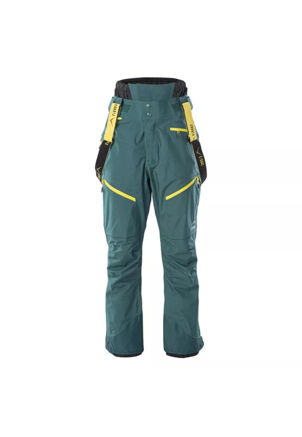 Spodnie narciarskie męskie Elbrus Svean - zielone, Rozmiar L. Kolor: zielony. Materiał: poliester, elastan, materiał, nylon. Sezon: zima. Sport: narciarstwo